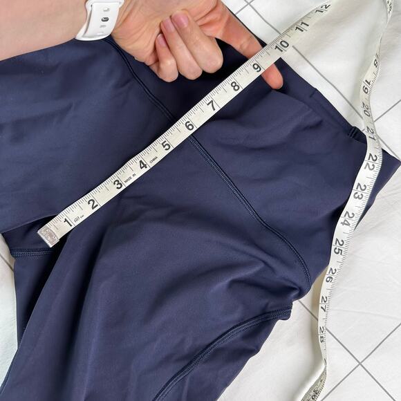 Lululemon Leggings Womens 6 Blue Lean In Crop 17" Athletic Yoga Workout Active - Picture 9 of 11